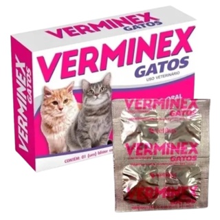 Verminex Gatos - Vermífugo Oral De Amplo Espectro - 04 Comprimidos (2)