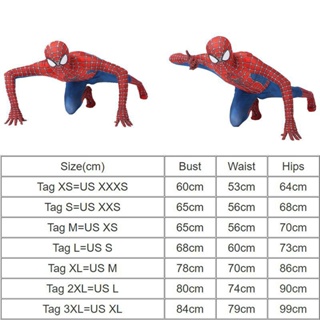 Traje De Homem-Aranha Para Crianças Spandex Zentai Cosplay Macacão 3D Estilo Máscara Menino Presente (3)