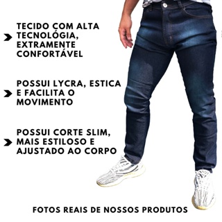 Calça Jeans Masculina Slim Elastano Original Promoção (3)