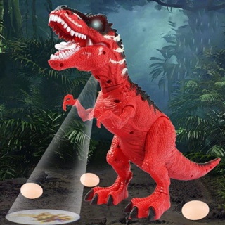 Dinossauro T Rex Bota Ovo Anda C/ Som E Projetor De Luz 30cm (7)