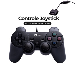 Controle Joystick Para Playstation 2 Preto Analógico Ps2 (1)