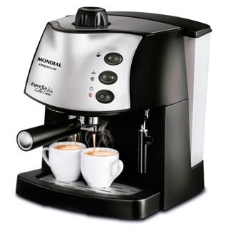 Cafeteira expresso 15 Bar preta e prata - Coffee Cream C-08 - Mondial (110V) (1)